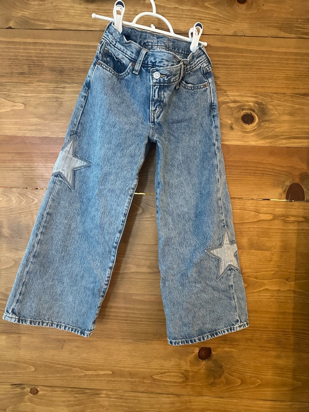 Old Navy Light Blue Star Patch Jeans